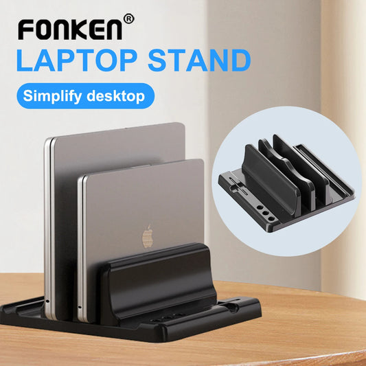 💻📐 Universal Vertical Laptop Stand – Βάση Docking με 2/3 Θέσεις 🎯
