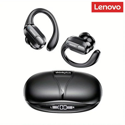 Lenovo XT80 Wireless Bluetooth 5.4 Earphones with Ear Hooks, Microphone & LED Battery Indicator