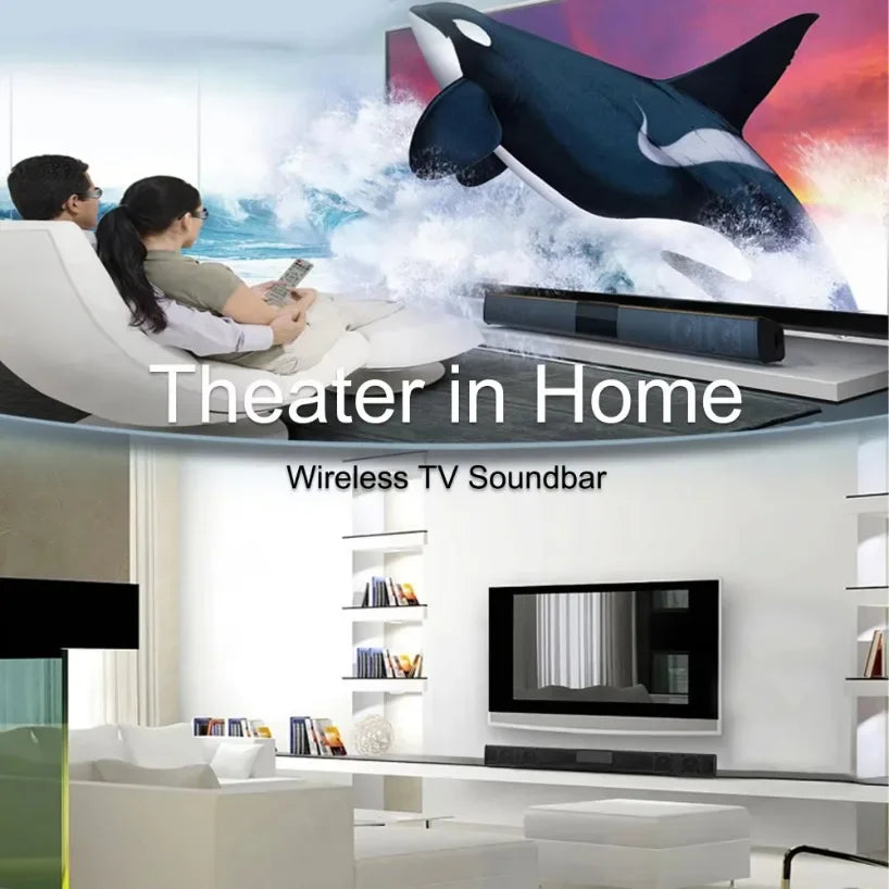 🎵 Soundbar Ηχείo Bluetooth 5.3 – Stereo Surround για Οικιακό Σινεμά με Τηλεχειριστήριο 🎬