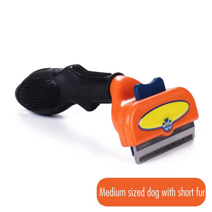 🐾 Βούρτσα Περιποίησης & Αφαίρεσης Τριχών – Cat & Dog Grooming Brush | Εργαλείο Καθαρισμού για Γάτες & Σκύλους