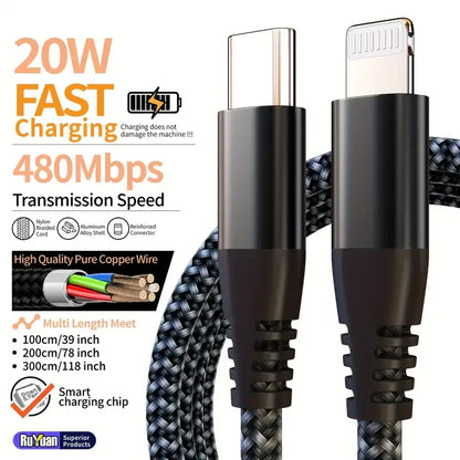 ⚡📱 LAIHONEN MFI Certified Cable – Type-C to Lightning Ταχεία Φόρτιση & Data Sync 🎯