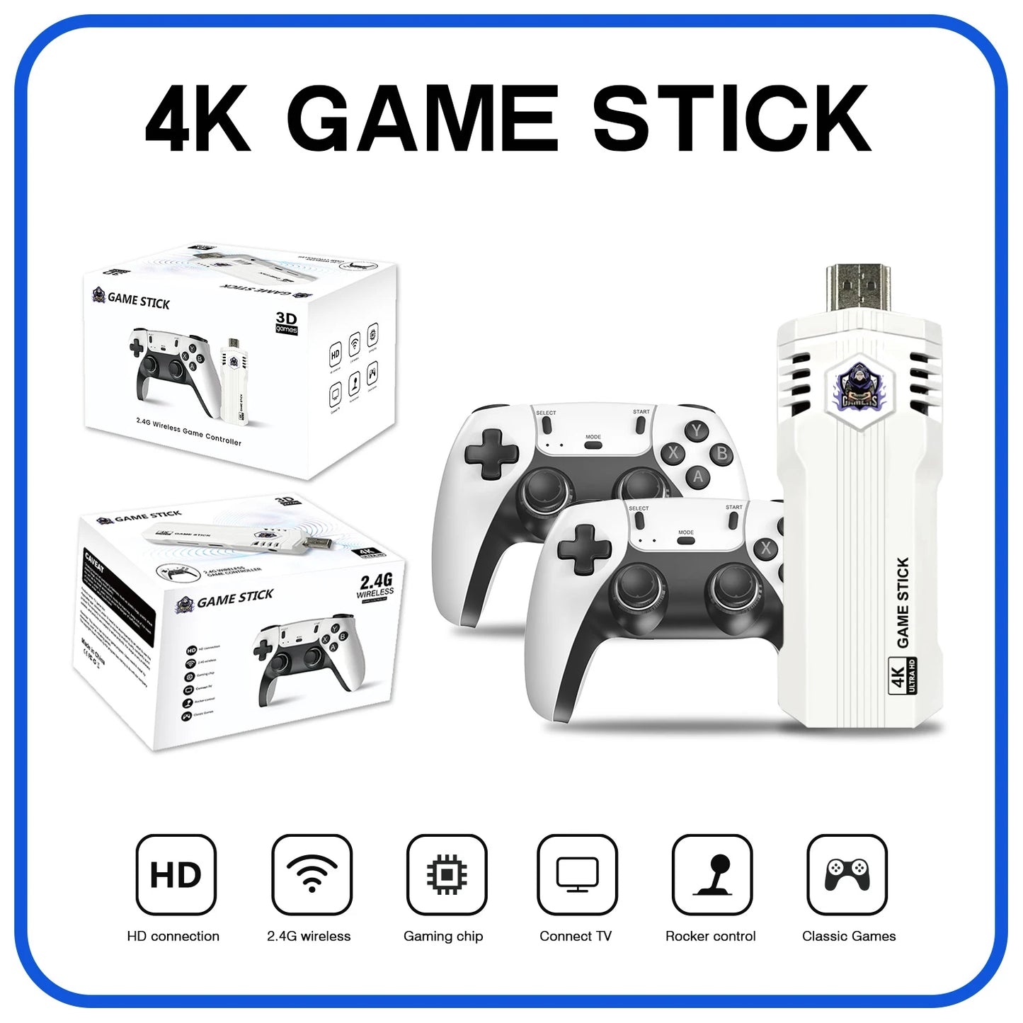 🎮 New X2L 4K Game Stick – Retro Video Game Console με 30.000+ Παιχνίδια 🕹️
