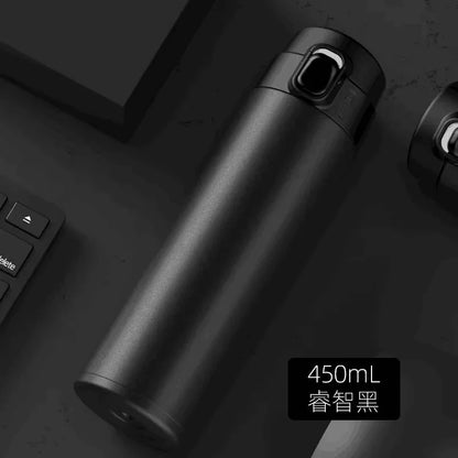 🚗 Thermos Water Bottle 450ml | Ανοξείδωτο Ατσάλι | Vacuum Flask Ζεστά & Κρύα Ροφήματα