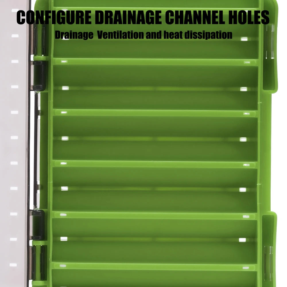 🎣 Fishing Tackle Box – Διπλής Όψης Θήκη Αποθήκευσης για Δολώματα & Αγκίστρια με 14 Χωρίσματα 🐟