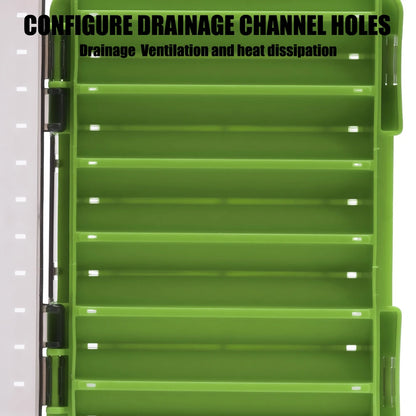 🎣 Fishing Tackle Box – Διπλής Όψης Θήκη Αποθήκευσης για Δολώματα & Αγκίστρια με 14 Χωρίσματα 🐟