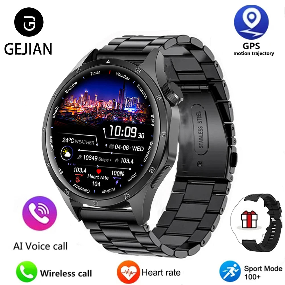 ⌚ 2025 New Men's Smart Watch - AMOLED | GPS | BT Call | NFC