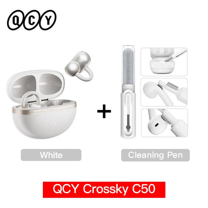 QCY Crossky C50 Open-Ear Wireless Earbuds – Bluetooth 6.0 Clip-On Ακουστικά