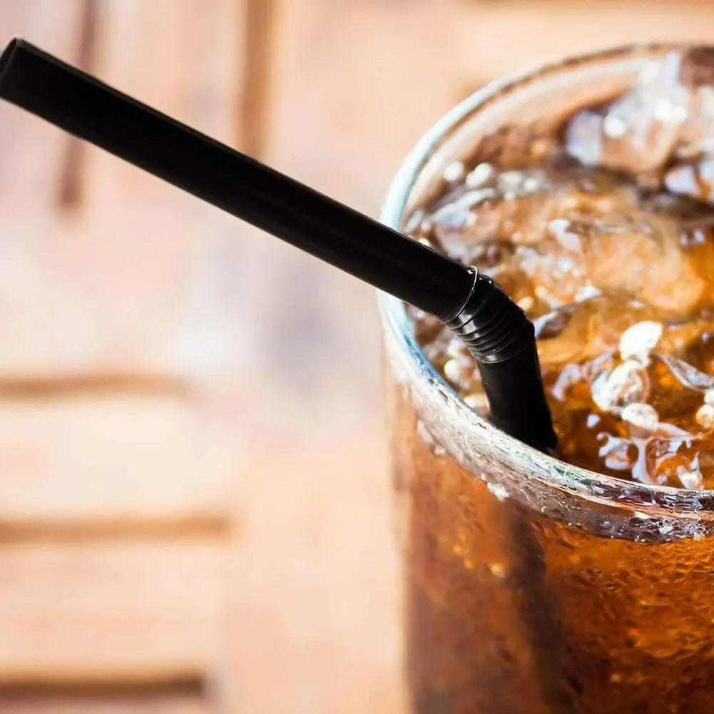 🥤🎉 Καλαμάκια Ποτού – Πολύχρωμα & Μαύρα, Ευλύγιστα για Party, Γάμους & Καθημερινή Χρήση ✨