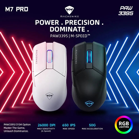 🎮🖱️ Machenike M7 Pro – Gaming Mouse με 2.4GHz Ασύρματη & Ενσύρματη Λειτουργία ⚡ Εξοπλίσου για απόλυτη ταχύτητα & ακρίβεια!