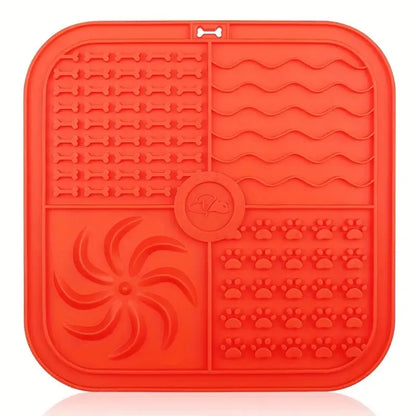 Silicone Lick Mat 🐶🍽️ | Slow Feeder & Distraction Pad 🛁 | Suction Base 🧲 | For Training & Bath Time ✅