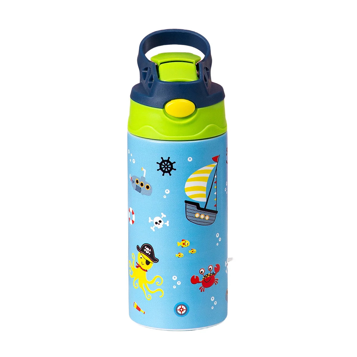 🧸 12OZ/350ml Cartoon Thermos Cup | Παιδικό Θερμός Ανοξείδωτο Ατσάλι με Σχέδια & Φορητό Καπάκι