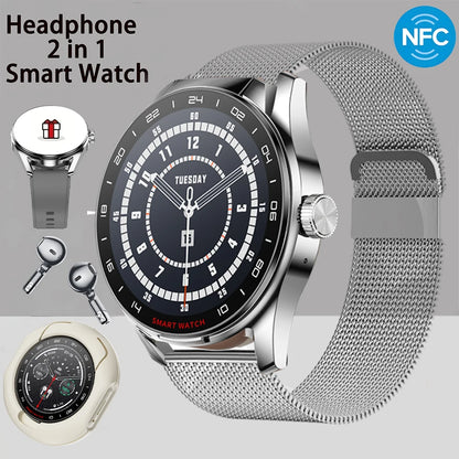 ⌚ GEJIAN D9 – Smart Watch με Ενσωματωμένα Bluetooth Ακουστικά 2-σε-1 | NFC, Κλήσεις, Καρδιακός Ρυθμός & Πολλαπλά Sports Modes