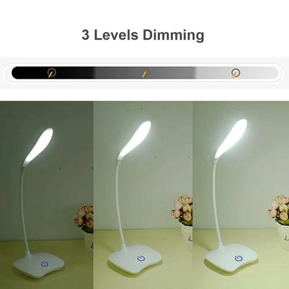 💡 LED Desktop Desk Lamp – Επαναφορτιζόμενο USB Φωτιστικό Γραφείου & Κομοδίνου