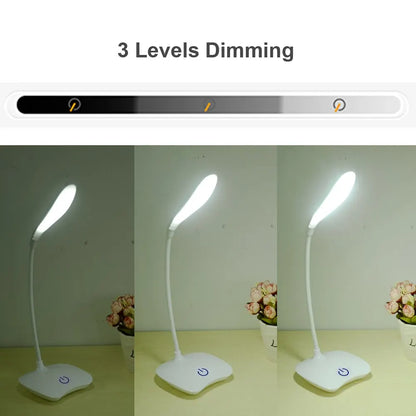 💡 LED Desktop Desk Lamp – Επαναφορτιζόμενο USB Φωτιστικό Γραφείου & Κομοδίνου
