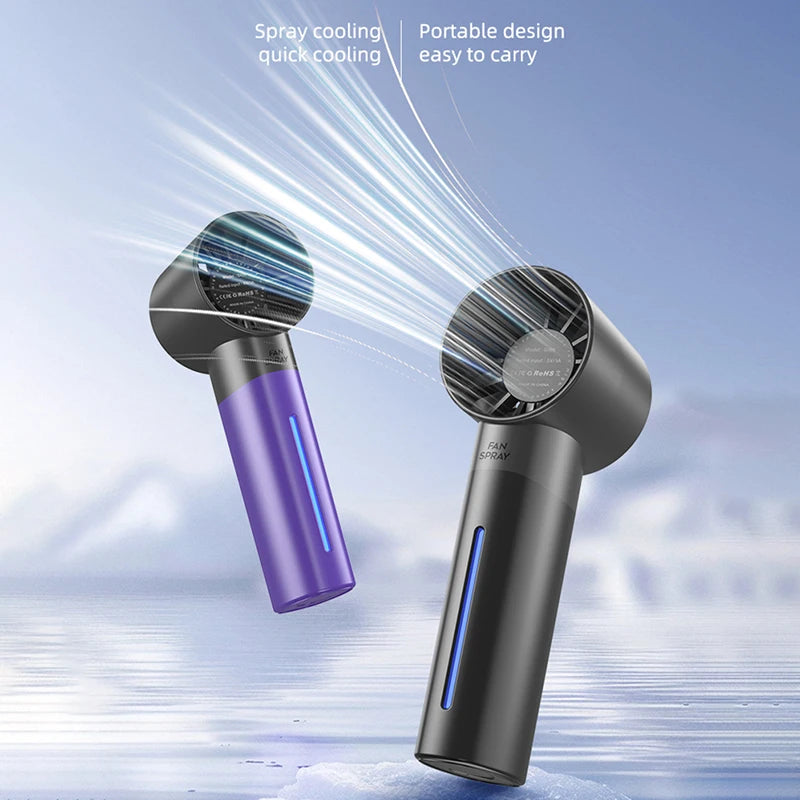 🌬️💧 Xiaomi Summer Portable Humidifier Fan – Δροσιά & Ενυδάτωση παντού! 💧🌬️  2-in-1 Spray Fan & Humidifier