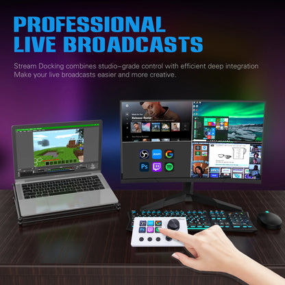 🎛️ Wulihee N3 Streamdeck Keyboard – Προγραμματιζόμενο Macro Mini Keyboard με Οθόνη & Knob | Visual Desktop Console για PC & Streaming