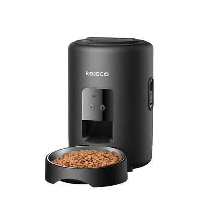 🐾 ROJECO Smart Automatic Pet Feeder 2L | WiFi Ταΐστρα για Γάτες & Σκύλους | Χρονοπρογραμματισμός, APP Control & Ασφαλές Κλείδωμα