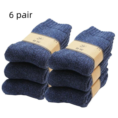 🧦❄️ Ανδρικές Χειμερινές Κάλτσες Merino Wool – Extra Ζεστές & Αντιπαγωτικές (3 Ζευγάρια)
