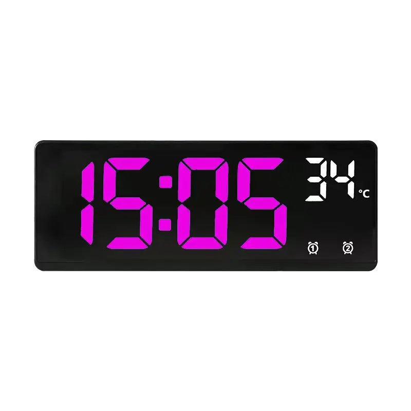 Ψηφιακό Ξυπνητήρι LED με Voice Control, Διπλό Alarm, Snooze & Ένδειξη Θερμοκρασίας