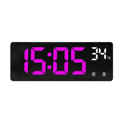 Ψηφιακό Ξυπνητήρι LED με Voice Control, Διπλό Alarm, Snooze & Ένδειξη Θερμοκρασίας
