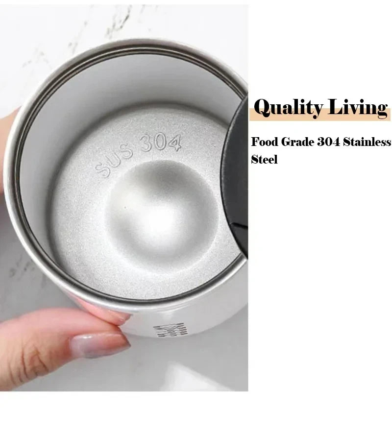 ☕ 400ML Ανοξείδωτο Θερμός Καφέ – Leakproof Car Vacuum Flask 🚗🔥❄️