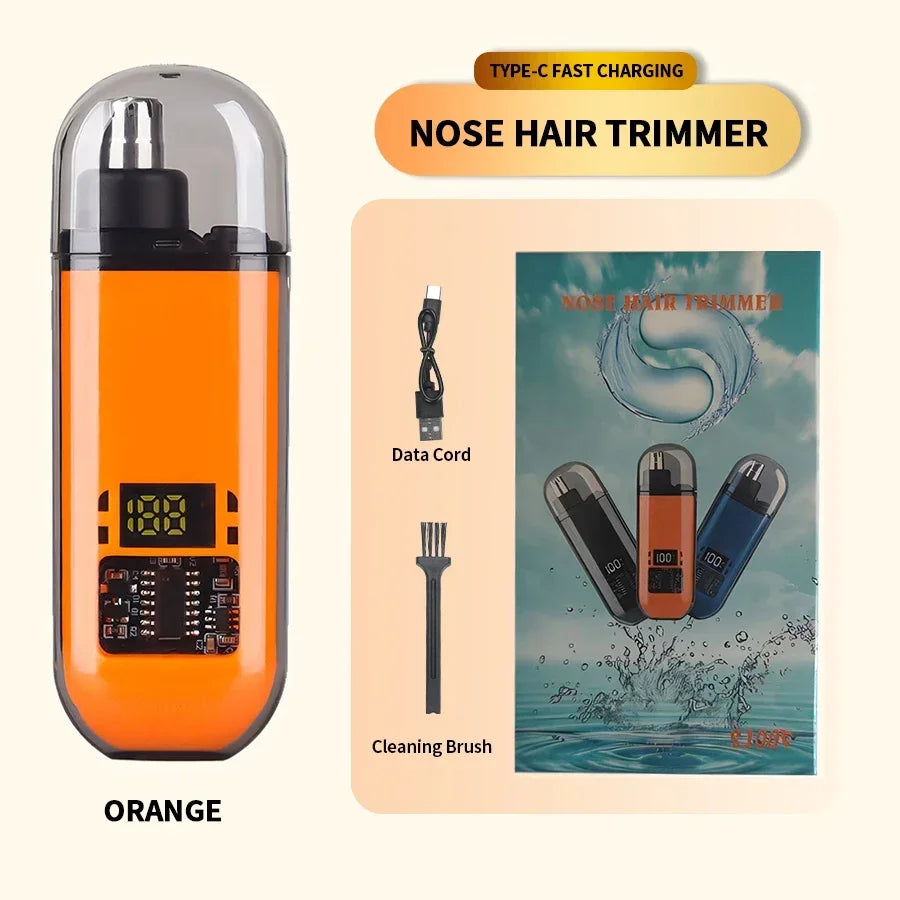 👃✂️ 2 σε 1 Electric Ear & Nose Hair Trimmer – Επαγγελματικό & Ανώδυνο για Άνδρες ✨