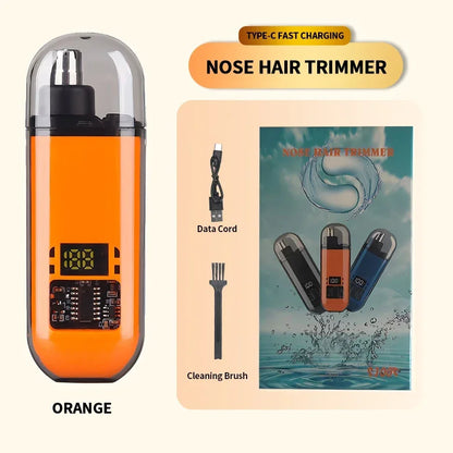 👃✂️ 2 σε 1 Electric Ear & Nose Hair Trimmer – Επαγγελματικό & Ανώδυνο για Άνδρες ✨