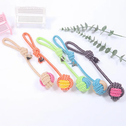 Mini Dog Rope Toy 🐶🪢 | Cotton Ball for Chewing 🦷 | Interactive & Tooth-Friendly ✅ | For Small & Large Dogs 🐕🐾