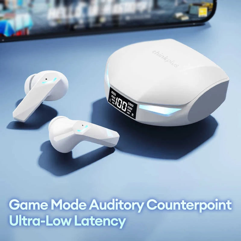 🎧 Lenovo XT53 Ασύρματα Bluetooth 5.4 Earbuds – Gaming Mode, LED Display & Αυτονομία έως 26 Ώρες