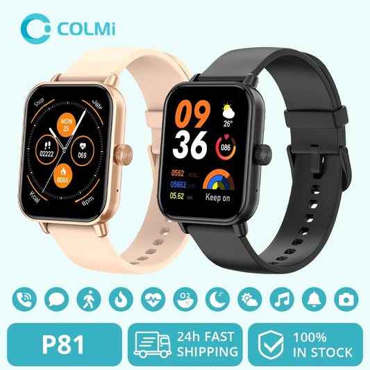 COLMI P81 ⌚ | 1.9" Screen 🖥️ | Voice Calls 📞 | 24H Health Monitor ❤️ | 100+ Sports Modes 🏃‍♂️ | BT Smartwatch ✅