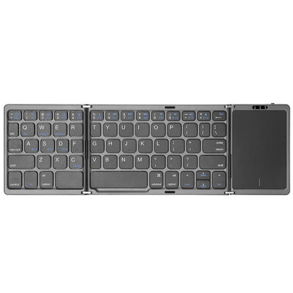 💻🔗 3-Folding Bluetooth Keyboard με Touchpad – Πτυσσόμενο, Επαναφορτιζόμενο, Συμβατό με Windows, Android & iOS! Μικρό σε μέγεθος – Μεγάλο σε δυνατότητες! ✨