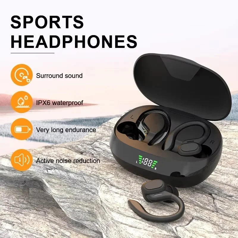 🎧🔥 Wireless Sports Earbuds – HiFi Ήχος, Αδιάβροχα & Άνεση σε Κάθε Κίνηση! 🔥🎧 Original TWS Earphones | Bluetooth 5.1 | Ear Hook Design | Waterproof & Noise Cancelling