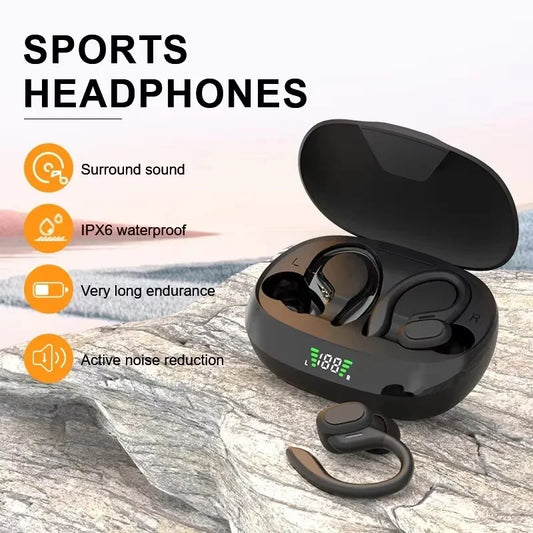 🎧🔥 Wireless Sports Earbuds – HiFi Ήχος, Αδιάβροχα & Άνεση σε Κάθε Κίνηση! 🔥🎧 Original TWS Earphones | Bluetooth 5.1 | Ear Hook Design | Waterproof & Noise Cancelling