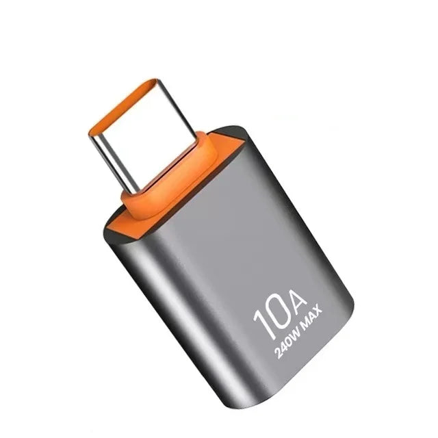 🔌⚡ USB A → USB-C OTG Adapter – 10A/6A Fast Charge & USB 3.0 Data Converter 🎯