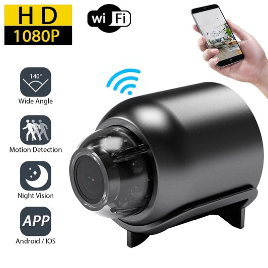 📹🔒 1080P HD Mini WiFi Κάμερα – Ασύρματη Night Vision X5 🎥 Για Σπίτι, Παιδιά & Κατοικίδια