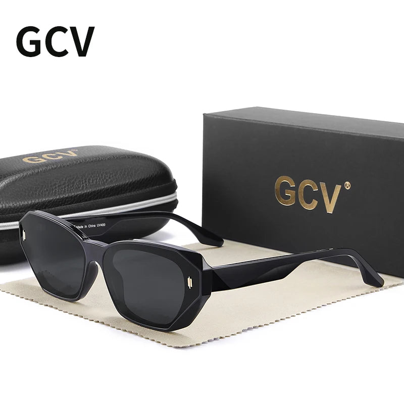 😎 Γυναικεία Γυαλιά Ηλίου GCV Acetate Cat Eye – Polarized UV400 | Πολυτελής Σχεδιασμός & Υψηλής Ποιότητας Υλικά
