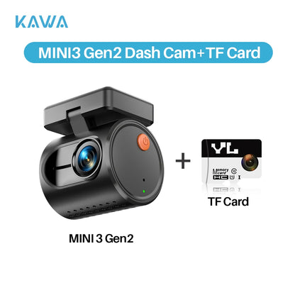 🚗📹 KAWA MINI 3 Gen2 Dash Cam – 2K WiFi Car Camera με Night Vision & Voice Control