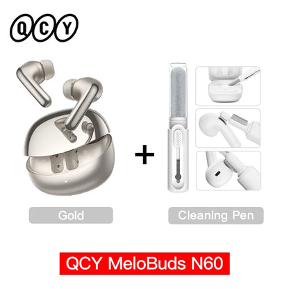 🎧 QCY MeloBuds N60 – Bluetooth 6.0 Earbuds με ANC, LDAC & 45H Αυτονομία