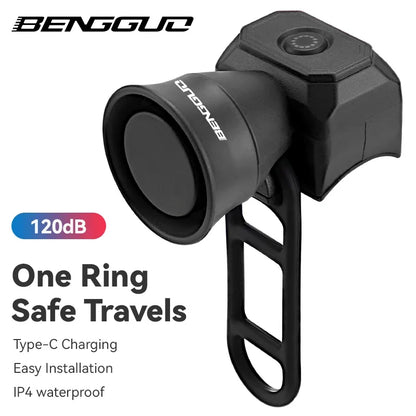 🚴🔔 Ηλεκτρονική Κόρνα Ποδηλάτου – Mini USB Επαναφορτιζόμενη, Αδιάβροχη & Ιδανική για Παιδιά & Ενήλικες 🚦✨