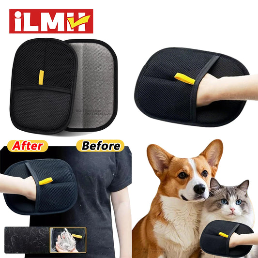 🐾 Pet Hair Removal Tool – Επαναχρησιμοποιούμενα Στατικά Γάντια Καθαρισμού & Περιποίησης Κατοικιδίων ✨