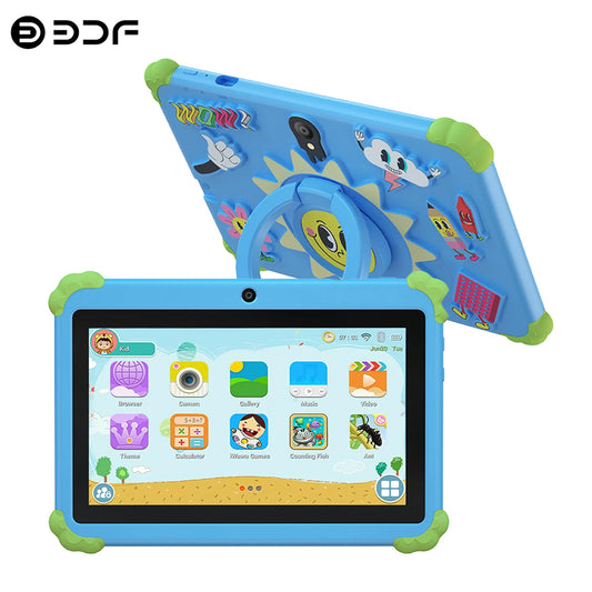 🎨 BDF 7” Παιδικό Tablet με 5G WiFi, Android 13, 4GB RAM & 64GB ROM | Quad Core, Dual Camera, Cartoon Design