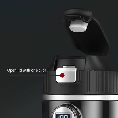 🚗☕ 500ml Ηλεκτρικό Θερμός Αυτοκινήτου | Car Heating Cup με LCD Οθόνη & Ρυθμιζόμενη Θερμοκρασία 🔥 | 12V/24V In-Car Kettle