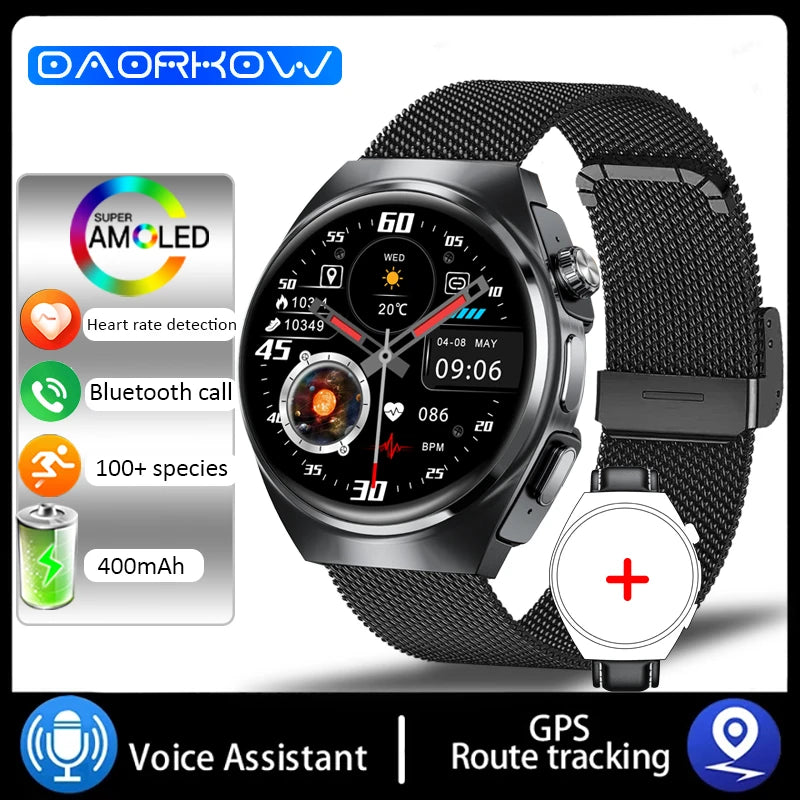 ⌚ DAORKOW GT96 – TWS 2-σε-1 Smart Watch με Ενσωματωμένα Bluetooth Ακουστικά | Κλήσεις, NFC, Παρακολούθηση Υγείας & Μουσική