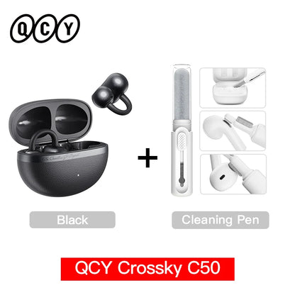 QCY Crossky C50 Open-Ear Wireless Earbuds – Bluetooth 6.0 Clip-On Ακουστικά