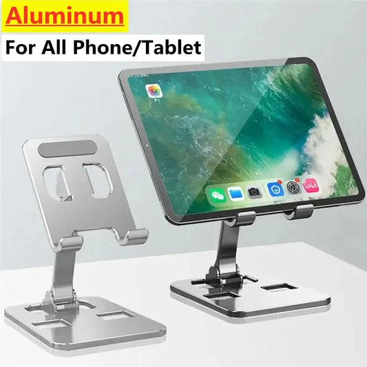 📱 Universal Aluminum Alloy Portable Tablet Holder – Ρυθμιζόμενη Βάση Tablet & Κινητού