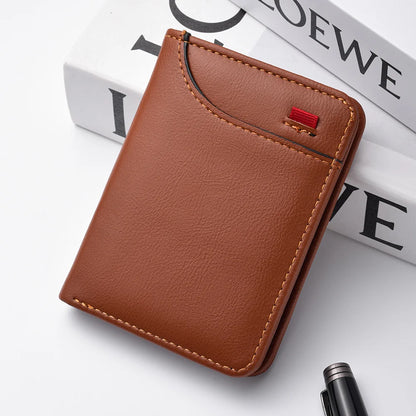 👛 Ανδρικό Mini Πορτοφόλι – Ultra-thin PU Leather, Κομψό & Ελαφρύ 💼✨