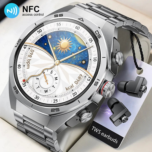 ⌚ LIGE NFC Smart Watch με Ενσωματωμένα Bluetooth Ακουστικά | Κλήσεις, Καρδιακός Ρυθμός, Οξυγόνο, Μουσική & Voice Assistant