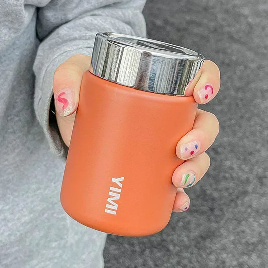 ✨ Mini Thermos Mug 230ml | 316 Ανοξείδωτο Ατσάλι | Pocket Vacuum Flask Καφέ & Τσάι