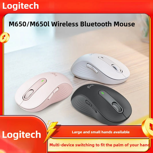 🖱️🔇 Logitech M650 Silent Bluetooth Mouse – Ασύρματο Bluetooth Ποντίκι για PC, Mac & Chromebook 🌐 Απόλαυσε άνεση, σιγή και ευκολία σύνδεσης – ιδανικό για επαγγελματίες και καθημερινή χρήση!