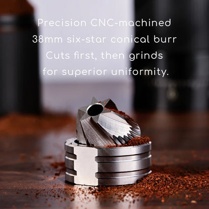☕⚡ Ηλεκτρικός Μύλος Καφέ USB 38mm – Ασύρματος, Φορητός & Υψηλής Ακρίβειας ⚡☕